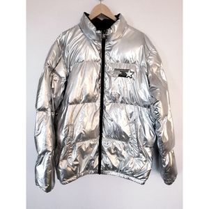 Urban Outfitters x Starter silver puffer